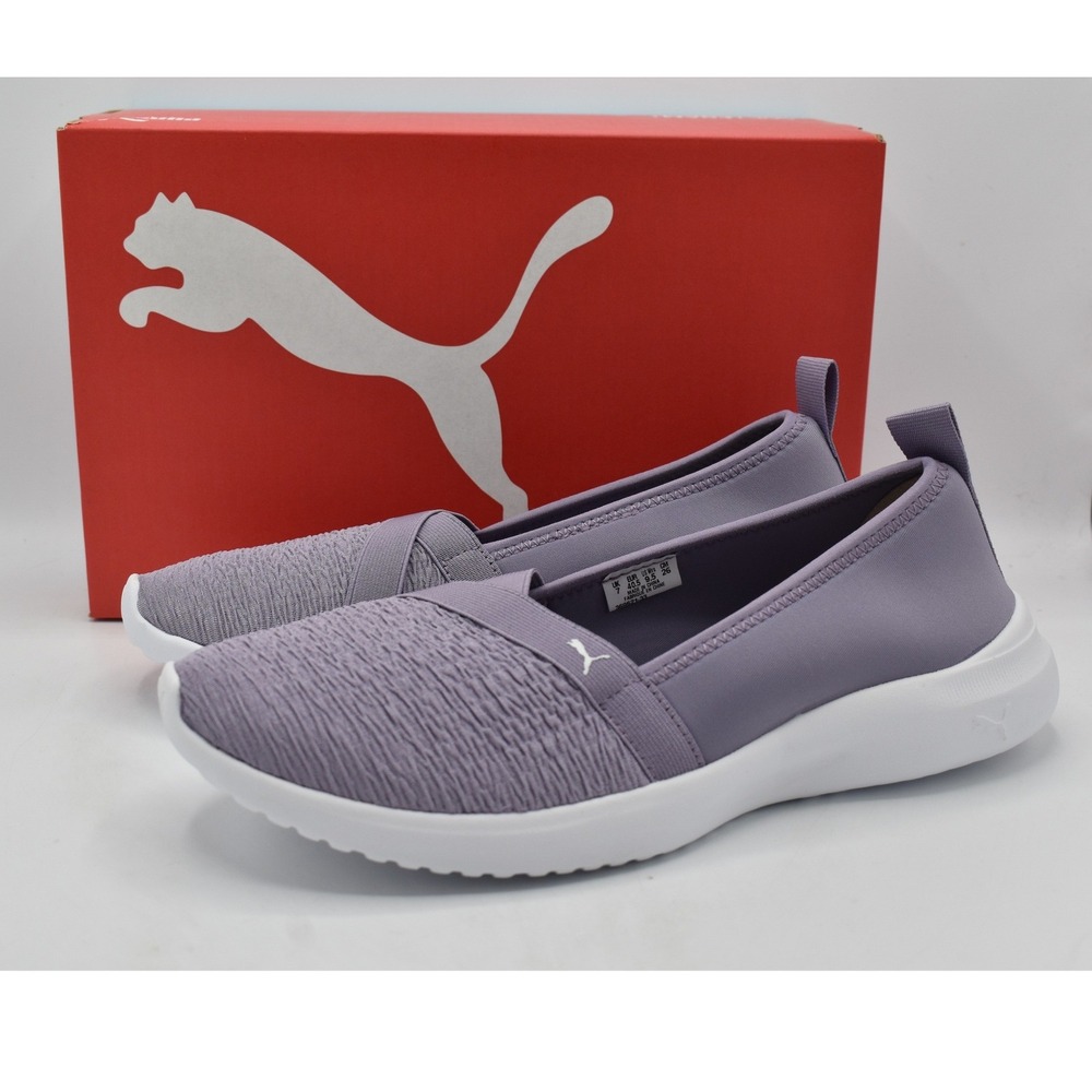 Puma Adelina Sneakers Womens 9.5 Purple New Slip On Walking Ballet Shoes
